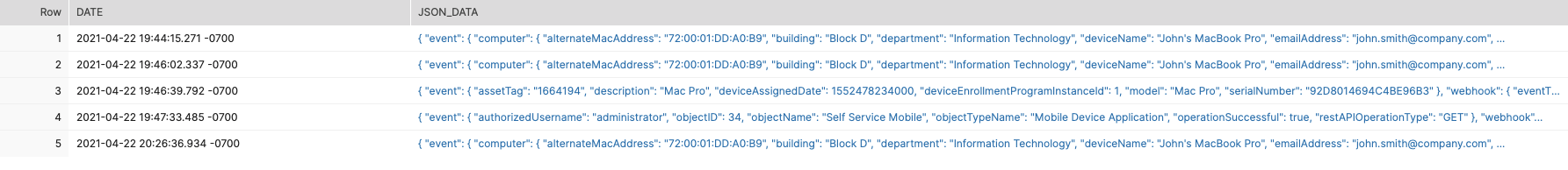 json query github